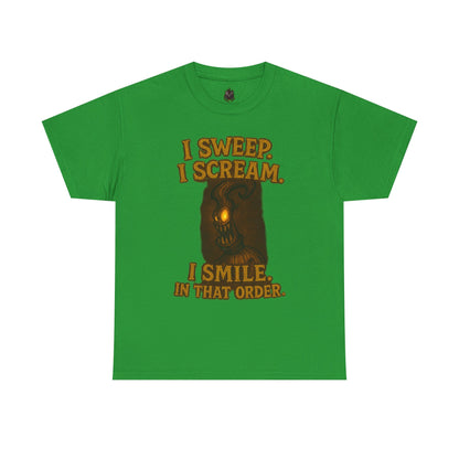 Creepy Pumpkin Lantern I Sweep I Scream I Smile T-Shirt