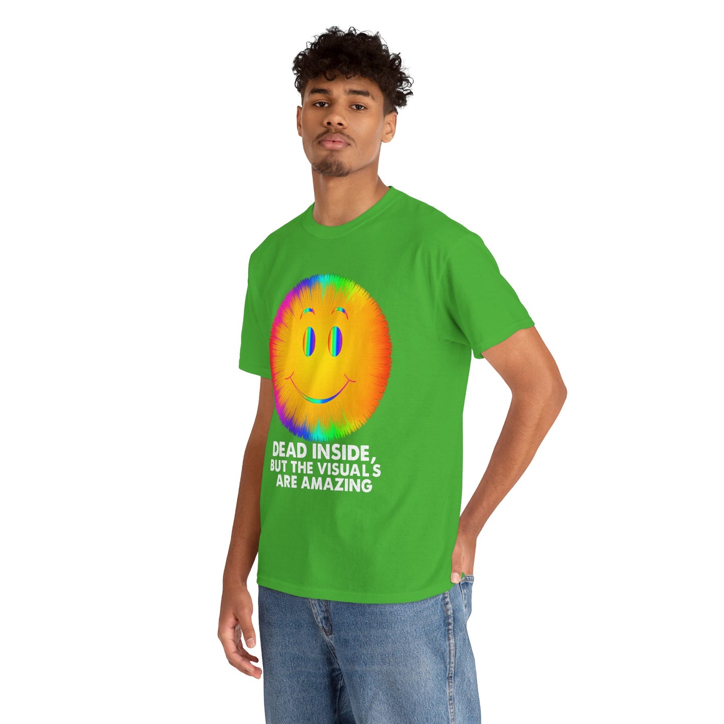 Dead Inside, But the Visuals Are Amazing – Trippy Smiley Face T-Shirt