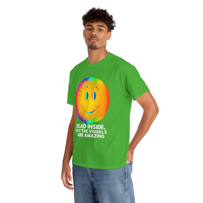 Dead Inside, But the Visuals Are Amazing – Trippy Smiley Face T-Shirt