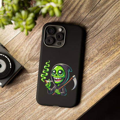 Grinning Green Reaper Phone Case