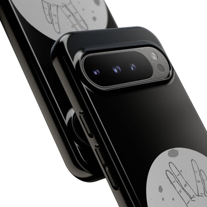 Spock Live Long Phone Case — Vulcan Salute Moon Graphic
