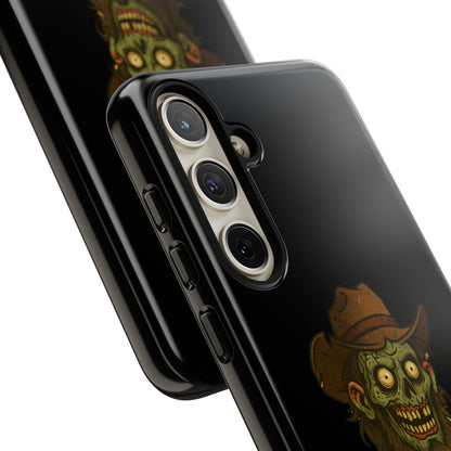 Zombie Cowboy Phone Case — "Ain't No Grave Gonna Hold This Yeehaw" Protective iPhone Cover