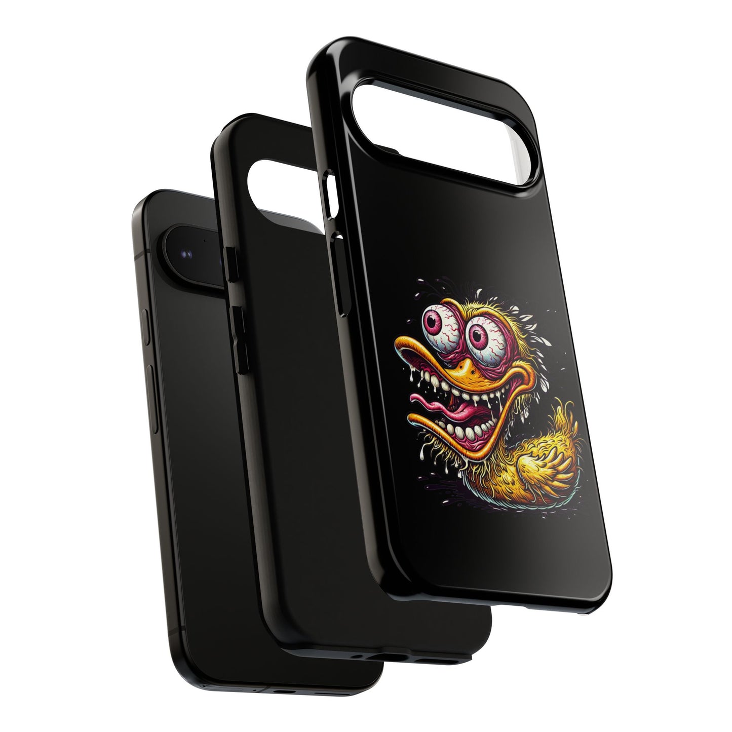 Duck Monster Phone Case — Crazy Cartoon Eye Duck Shock Design Tough Case
