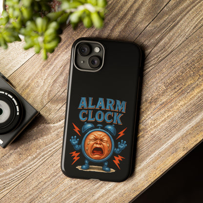 Phone Case — "Alarm Clock" Retro Screaming Clock Protective Cover