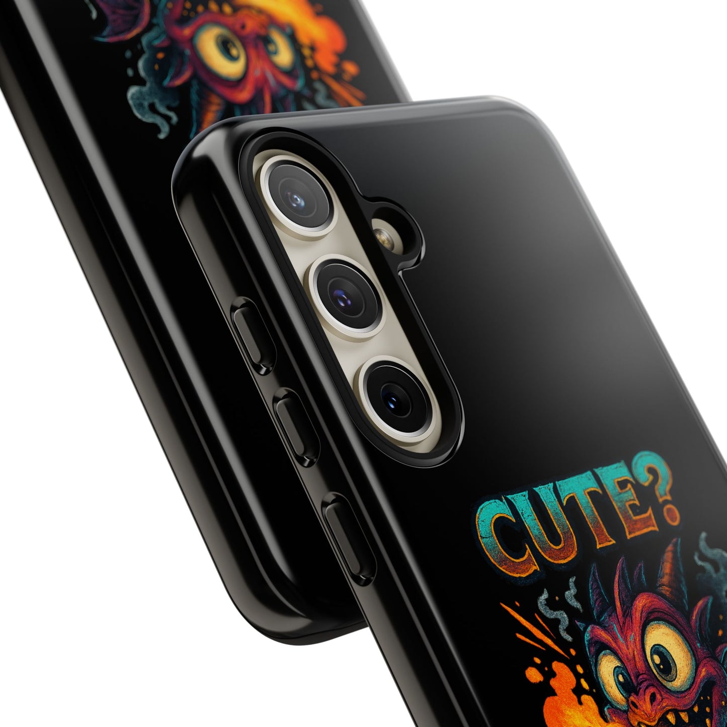 Phone Case — "Cute? I Prefer Dangerously Charming" Dragon Monster Protective Cover