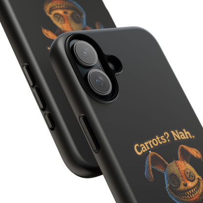 Phone Case — Creepy Bunny "Carrots? Nah. I crave screams." Horror iPhone Case