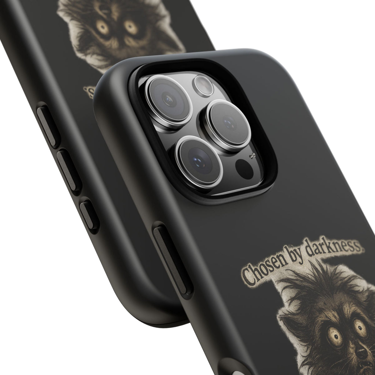 Phone Case - "Chosen by Darkness (Or Maybe Just Rabies)" Cute Creepy Retro Creature Protective Case