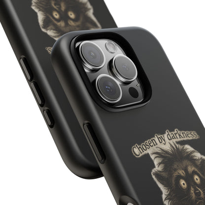 Phone Case - "Chosen by Darkness (Or Maybe Just Rabies)" Cute Creepy Retro Creature Protective Case
