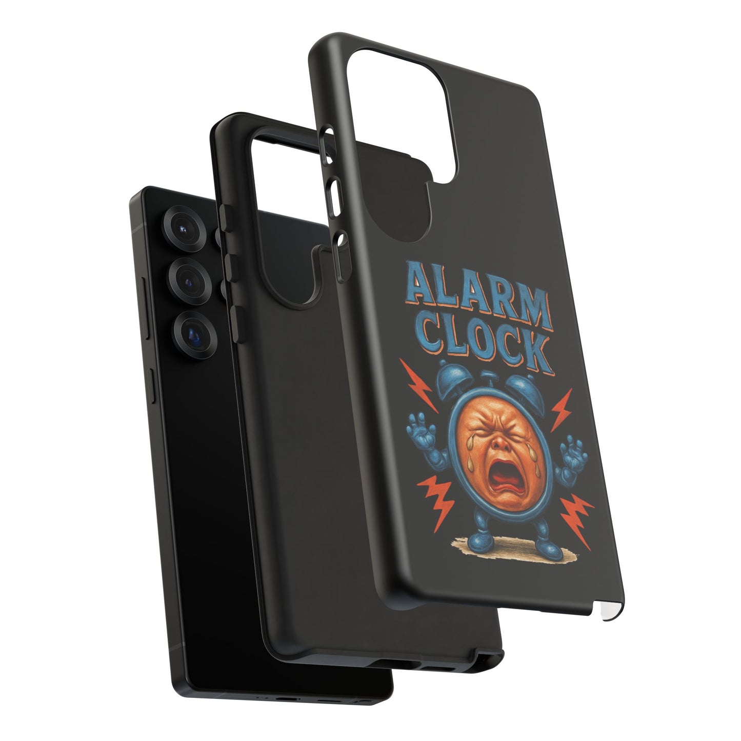 Phone Case — "Alarm Clock" Retro Screaming Clock Protective Cover