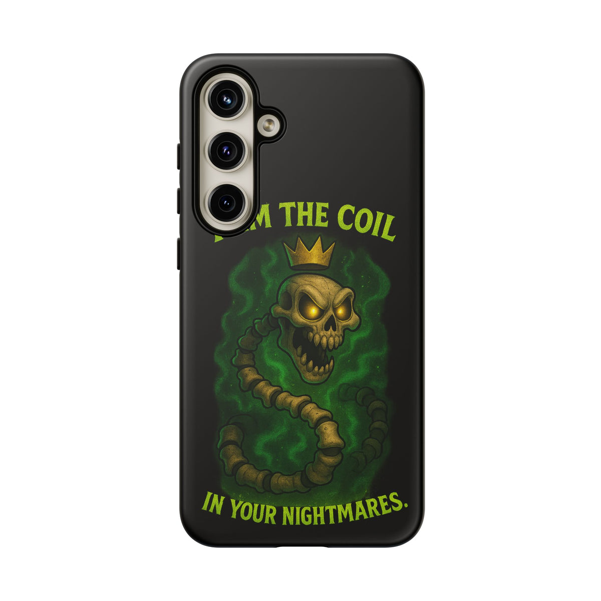 Tough Cases — “I Am The Coil In Your Nightmares” Skull Snake Shockproof Phone Case