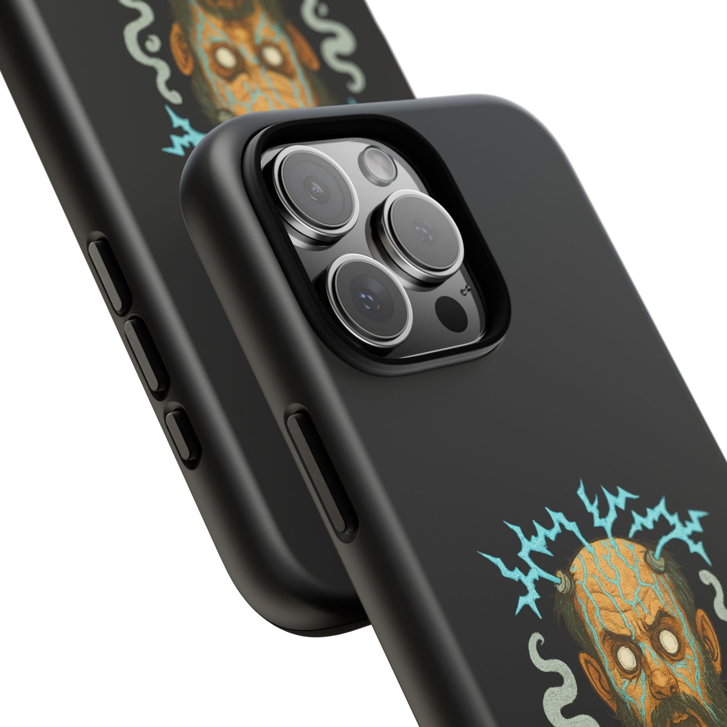 Phone Case — “I’m Not Charged Up… I’m Barely Contained” Electric Horror Design