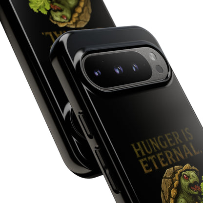 Phone Case — "Hunger Is Eternal, Your Fingers Are Optional" Turtle Monster Design