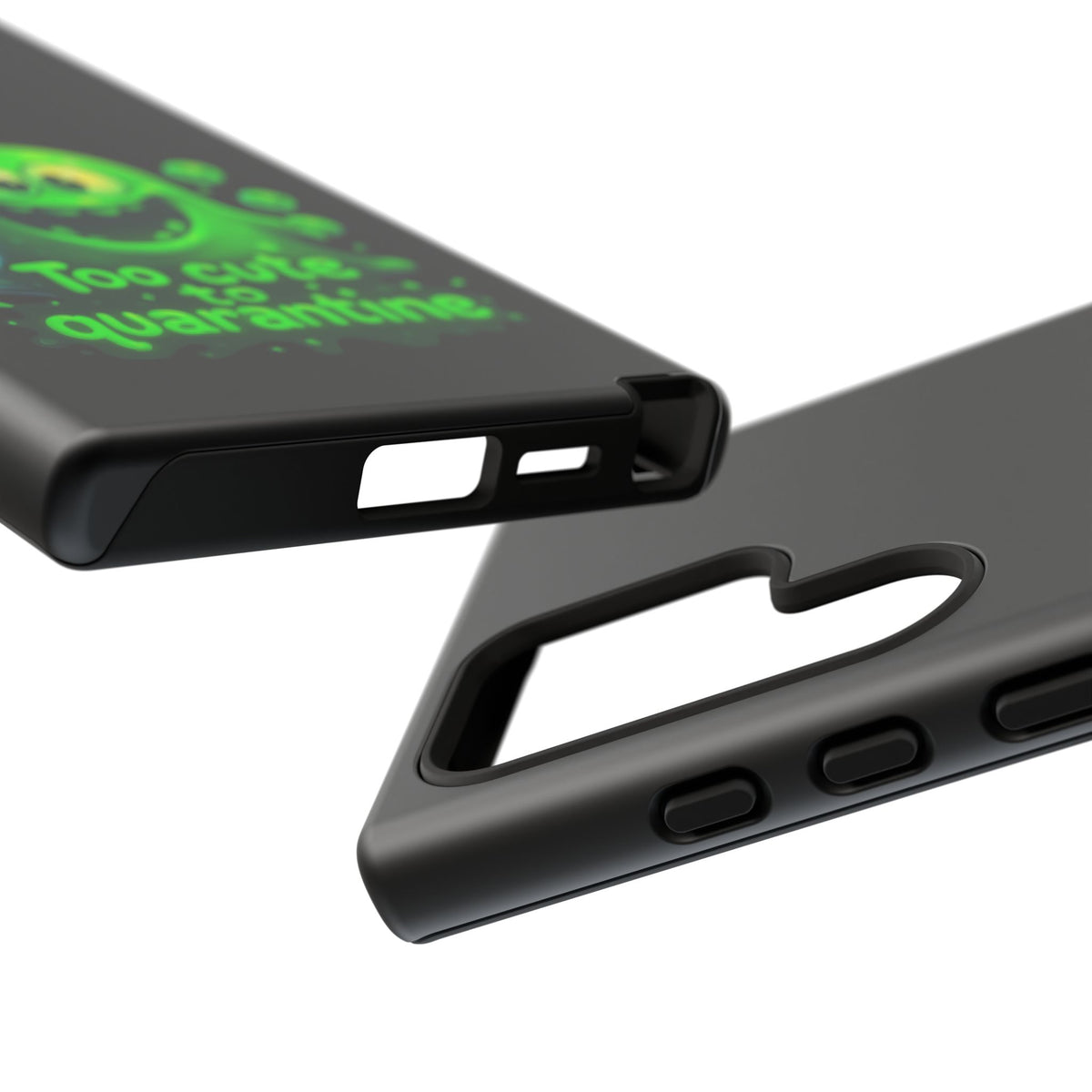 Phone Case — 'Too Cute to Quarantine' Green Monster Protective Cover