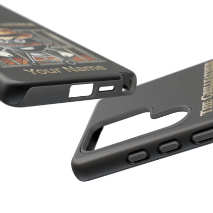 Grillfather Personalized Phone Case — Funny BBQ Smoker Design