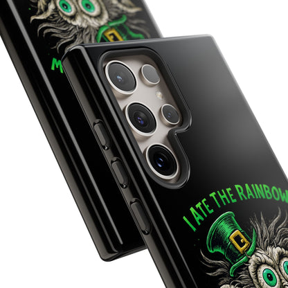 St. Patrick's Horror Phone Case — "I Ate the Rainbow, The Gold Screamed" Lucky Goblin Design