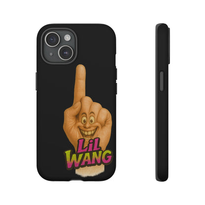 Phone Case — 'Lil Wang' Humorous Middle Finger Character Protective Cover
