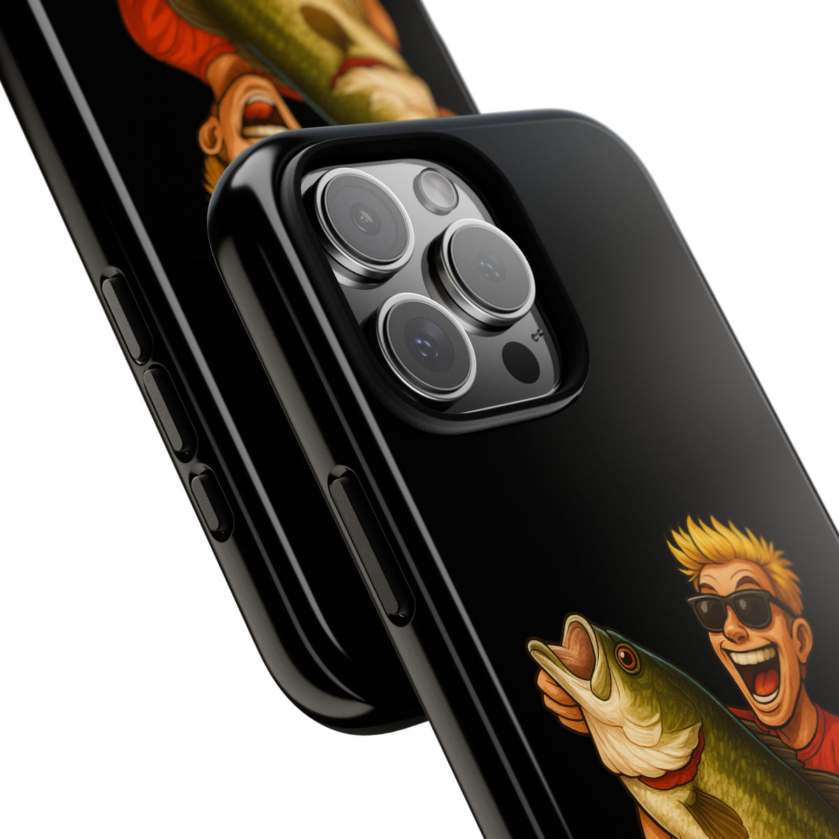 Fishing Phone Case — "I Came. I Cast. I Conquered." Graphic Bass Design