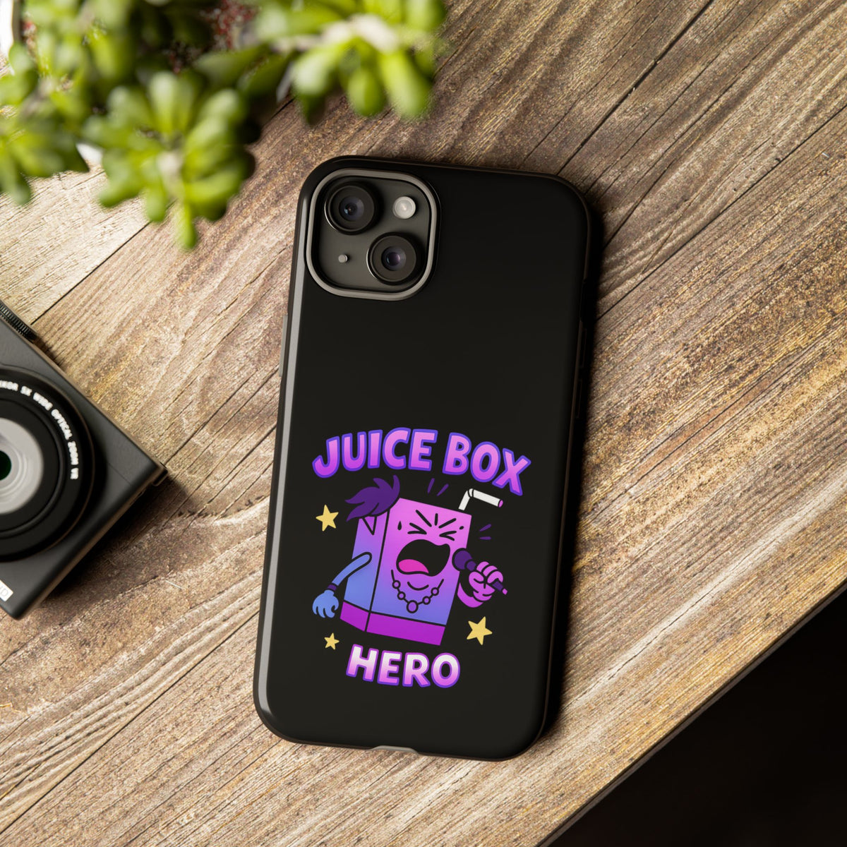 Phone Case — 'Juice Box Hero' Cute Cartoon Protective Cover
