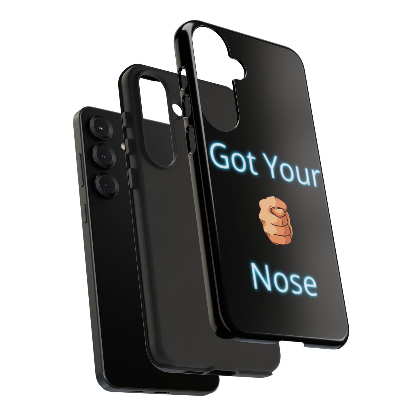 Got Your Nose Phone Case — Funny Neon Fist Design