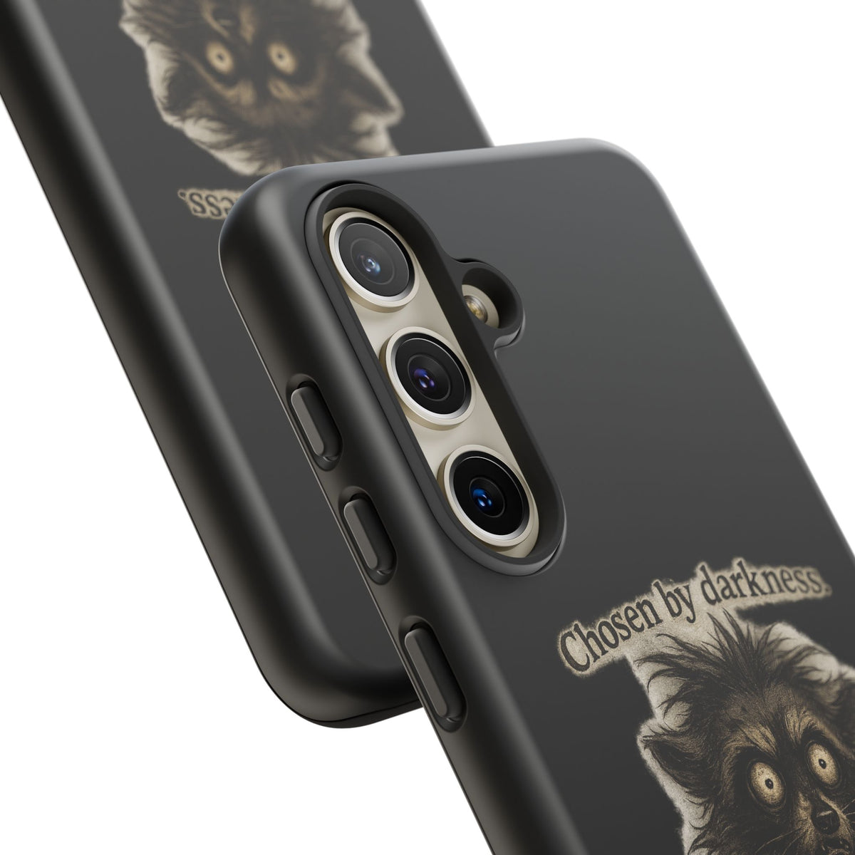 Phone Case - "Chosen by Darkness (Or Maybe Just Rabies)" Cute Creepy Retro Creature Protective Case