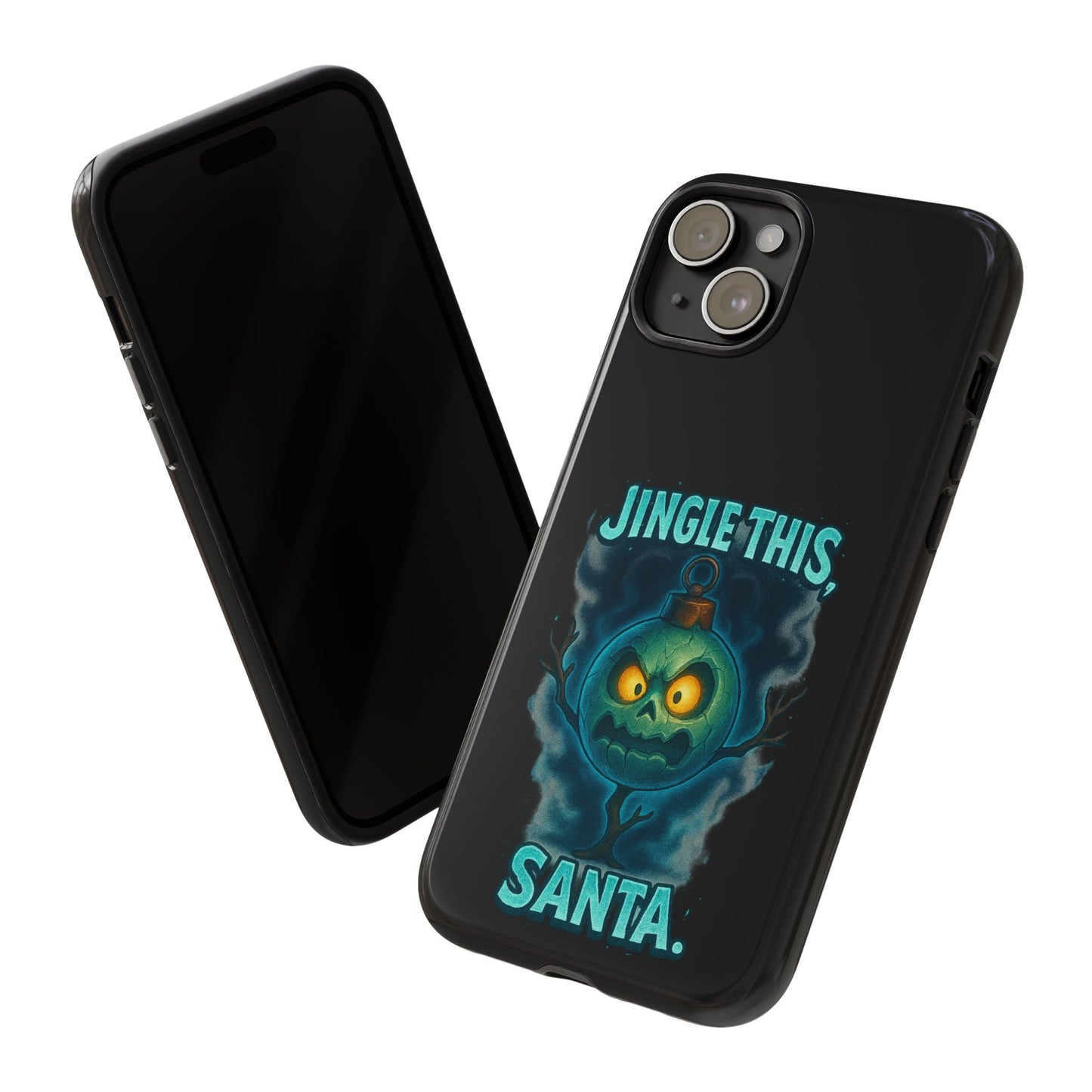 Phone Case - 'Jingle This, Santa' Spooky Holiday Protective Case