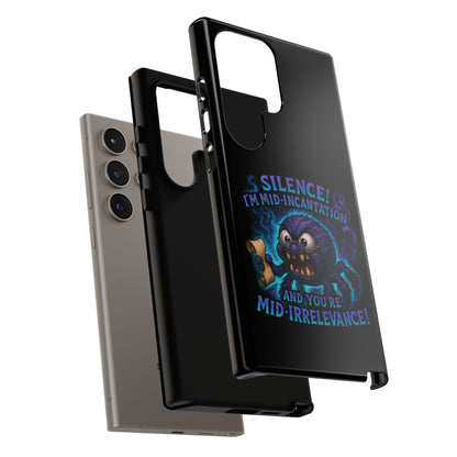 Phone Case — "Silence! I'm Mid-Incantation" Cute Angry Spider Magic Design
