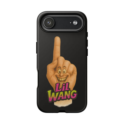 Phone Case — 'Lil Wang' Humorous Middle Finger Character Protective Cover