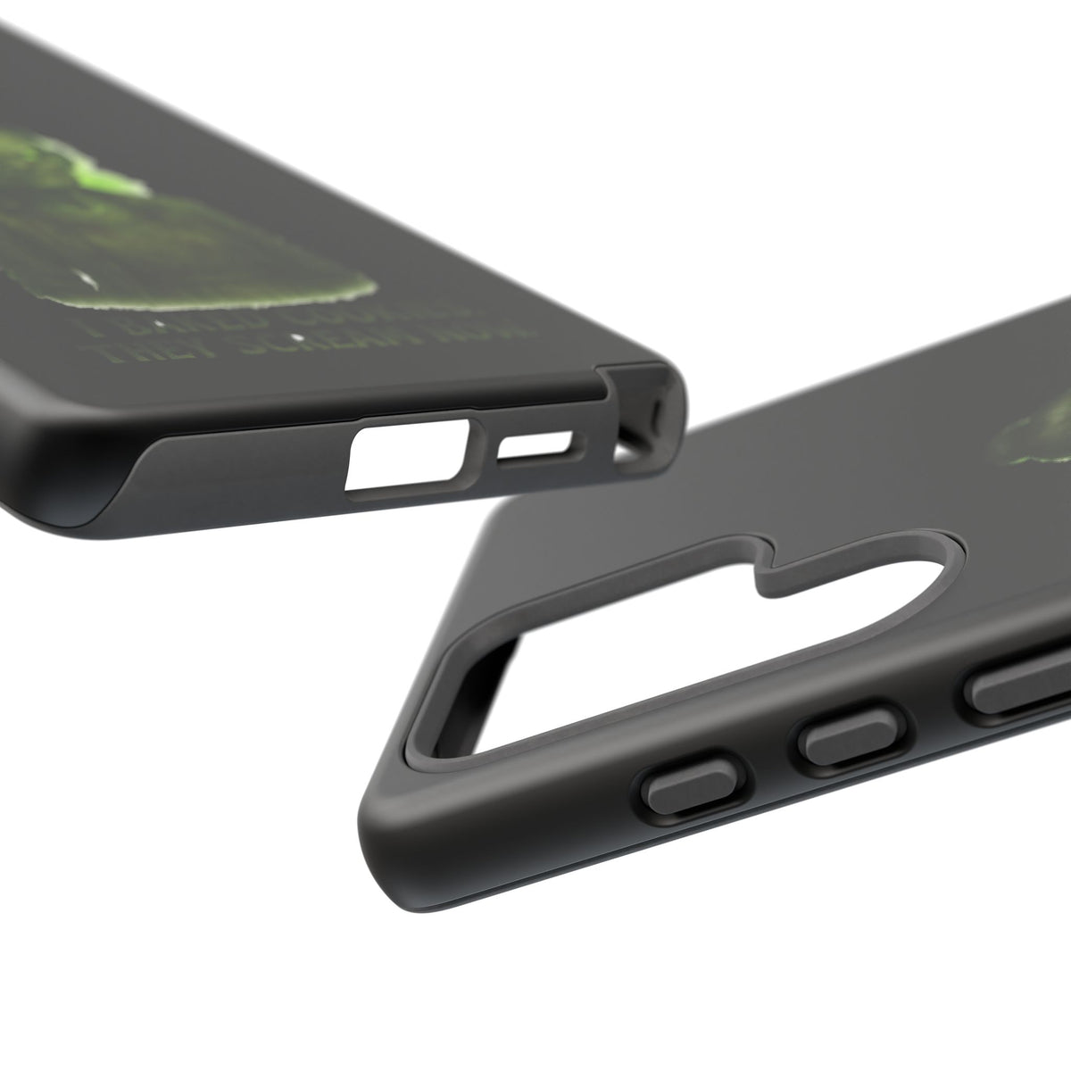 Spooky Green Ghost Phone Case — "I Baked Cookies, They Scream Now" Horror iPhone Cover