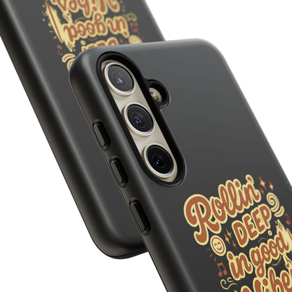 Phone Case — "Rollin' Deep in Good Vibes" Cartoon Retro Design