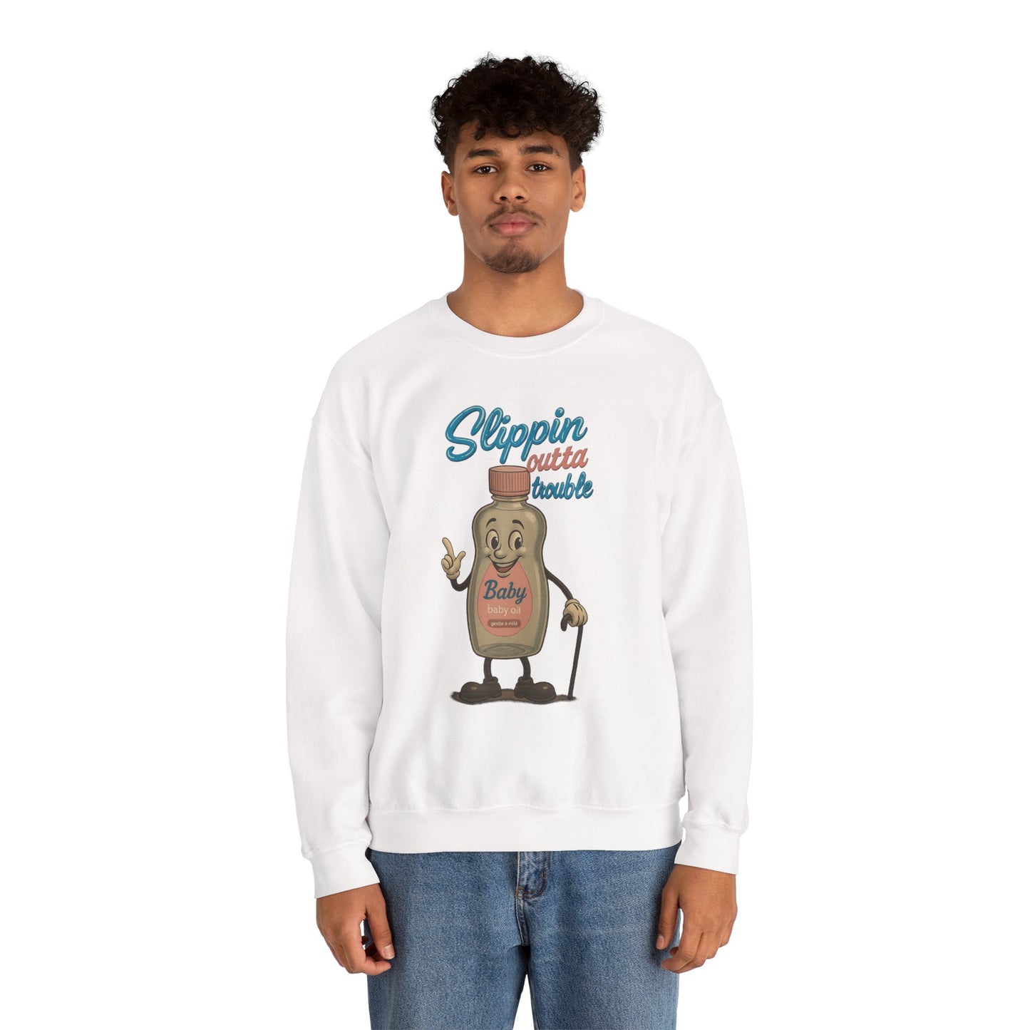 Slippin’ Outta Trouble Crewneck Sweatshirt