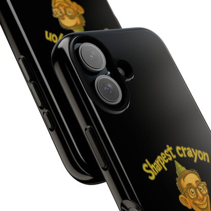 Phone Case — "Sharpest Crayon in the Tool Shed" Retro Teacher/Geek Protective Cover