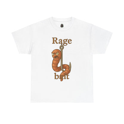 Rage Bait Worm T-Shirt | Angry Worm Fishing Hook Design