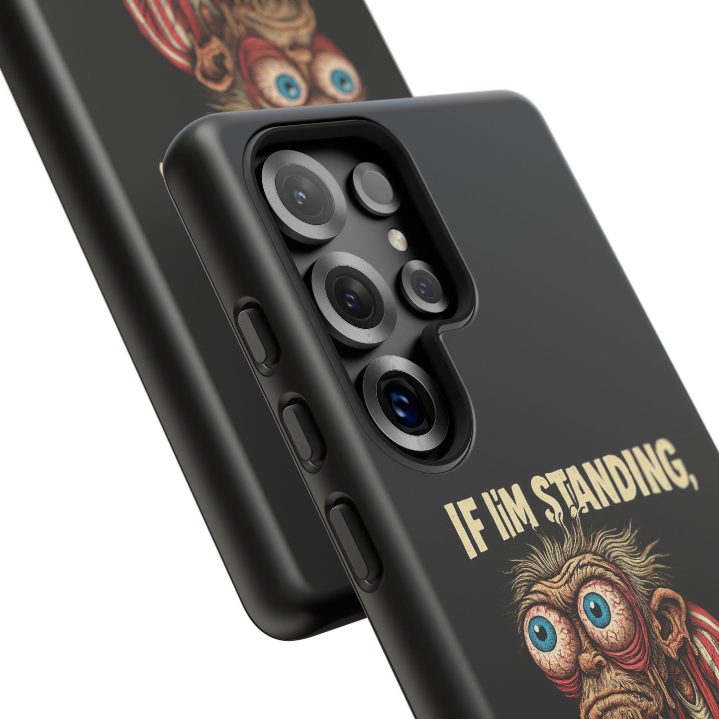 If I’m Standing It’s Against My Will — Funny Sleepy Monster Phone Case