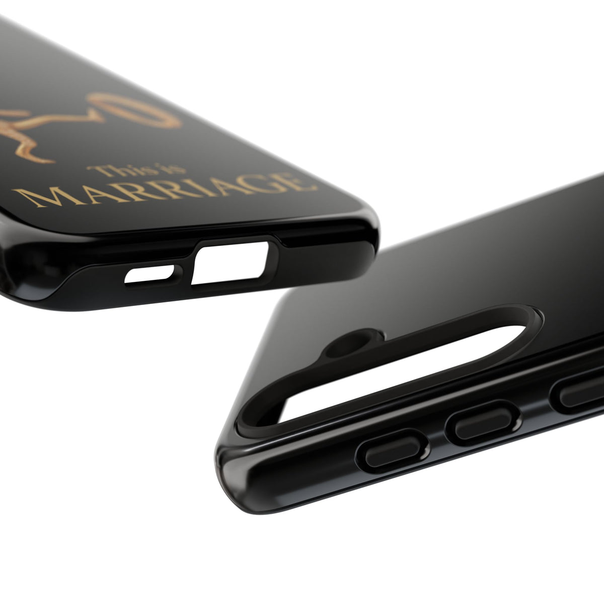 Phone Case - ‘This is Marriage’ Gold Ring Cartoon Design