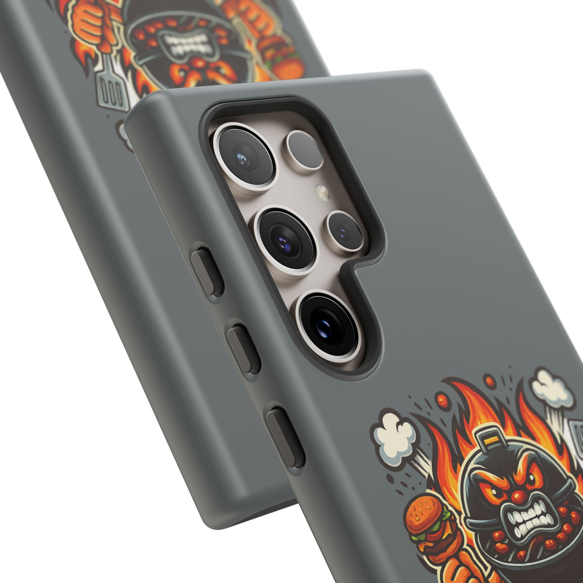 Grilling Phone Case — "Charcoal Is the Last Bastion of Liberty" BBQ Design