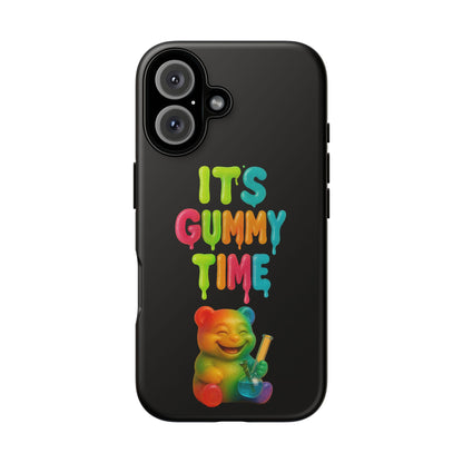 Phone Case — "It's Gummy Time" Rainbow Gummy Bear Protective Cover