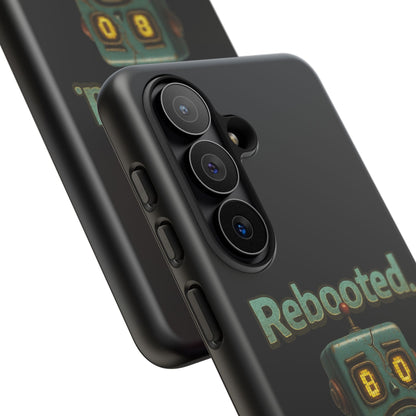 Phone Case — 'Rebooted. Still Awkward.' Retro Robot Protective Cover
