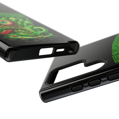 Phone Case — “Sleep Is a Conspiracy, Coffee Is Truth” Retro Monster Design