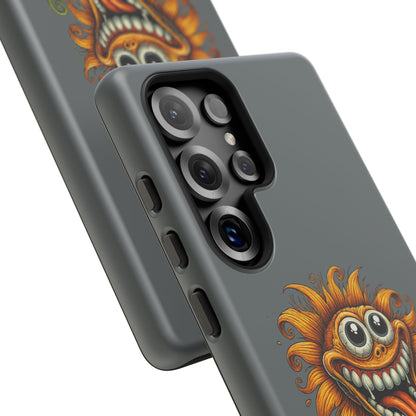 Funny Monster Sunflower Phone Case — "Photosynthesizing the Universe One Breakdown at a Time"