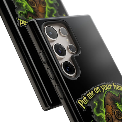 Phone Case — 'Put Me On Your Head, I Double Dare You' Witch Hat Horror Design