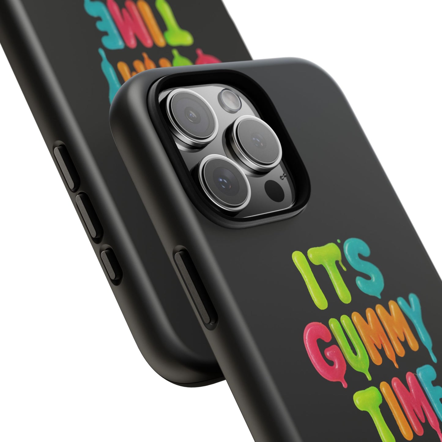 Phone Case — "It's Gummy Time" Rainbow Gummy Bear Protective Cover