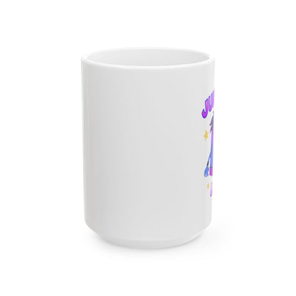 Juice Box Hero Cute Pink Ceramic Mug (11oz, 15oz)
