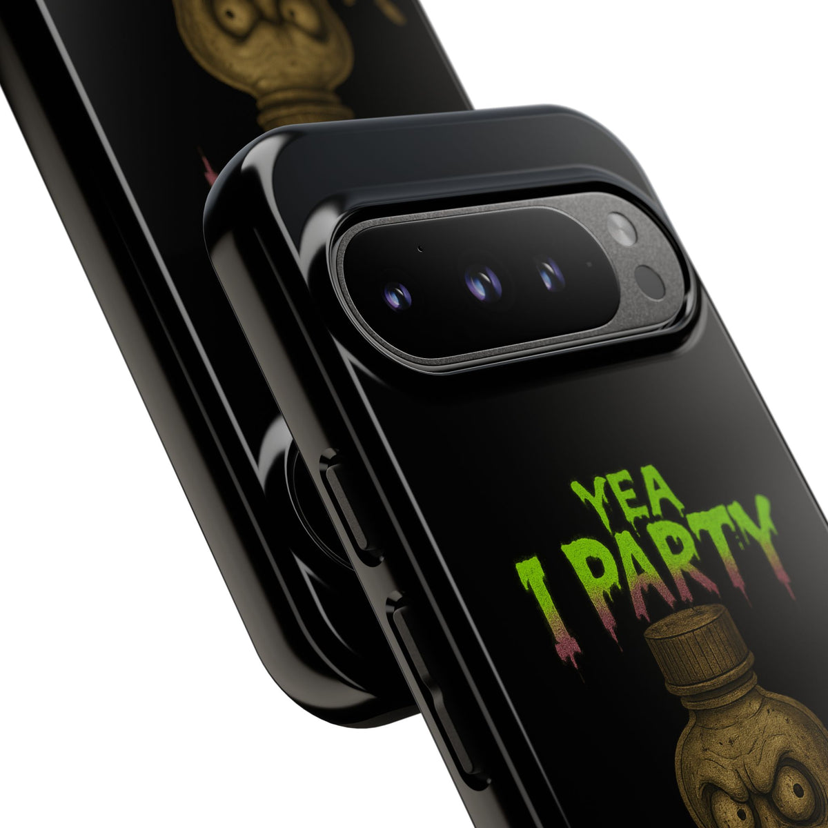 Phone Case — 'Yea I Party' Creepy Baby Bottle Graphic