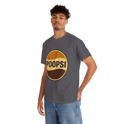 POOPSI logo tee | Retro soda parody shirt