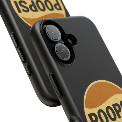 Poopsi Retro Logo Phone Case — Funny Vintage Soda-Inspired iPhone Cover