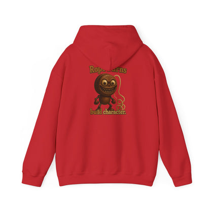 Hoodie — Retro Cartoon Rope Toy 'Bold Character' Graphic Pullover