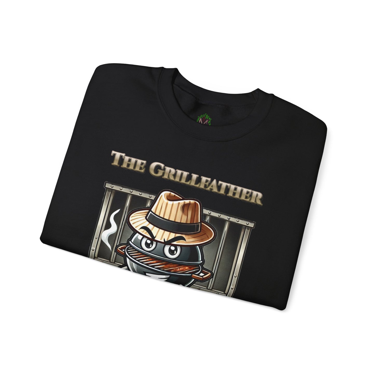 The Grillfather – Charcoal Crewneck Sweatshirt
