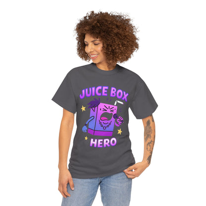 Juice Box Hero T-Shirt | Cute Cartoon Beverage Design
