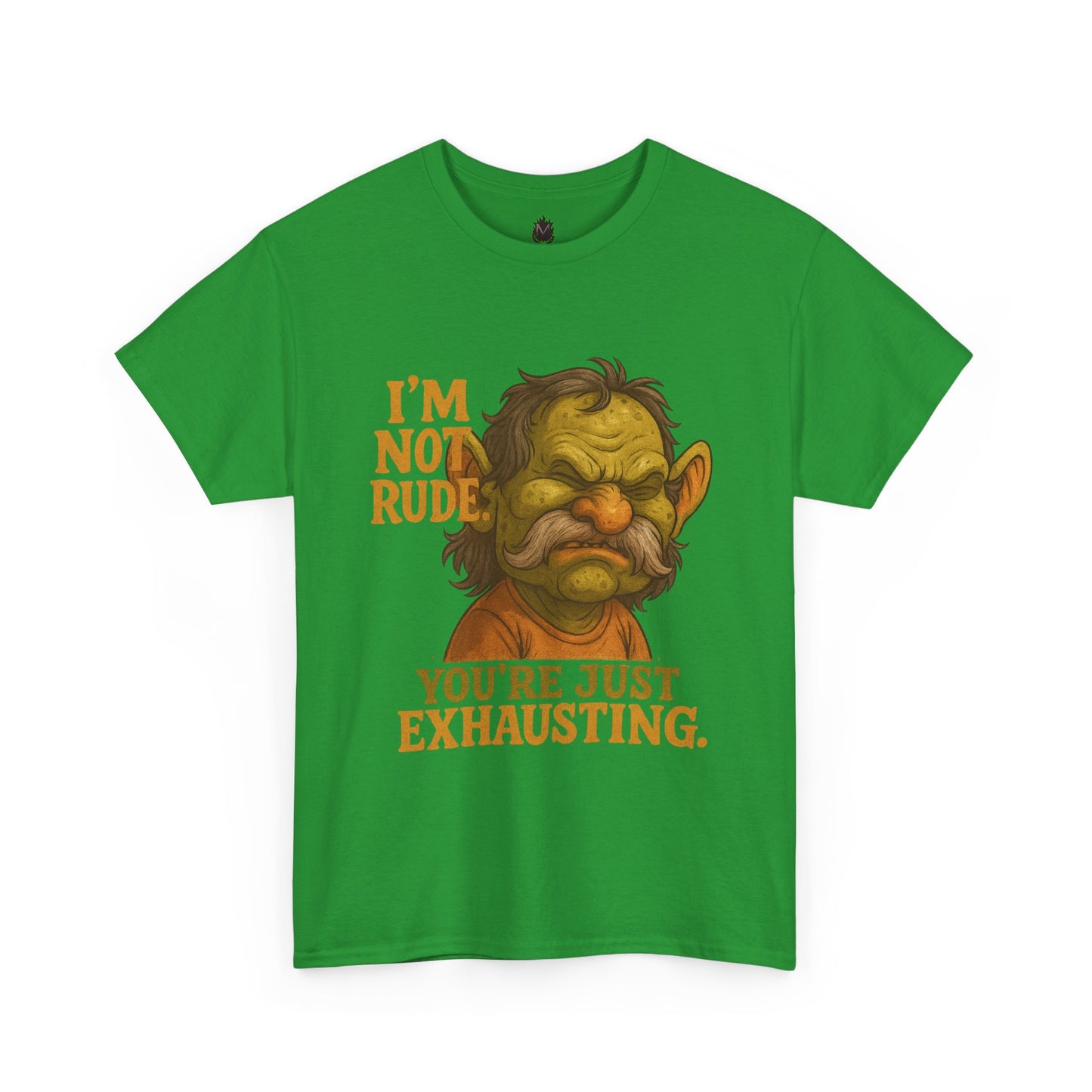 Grumpy Troll Face You’re Just Exhausting T-Shirt | Funny Sarcastic Tee