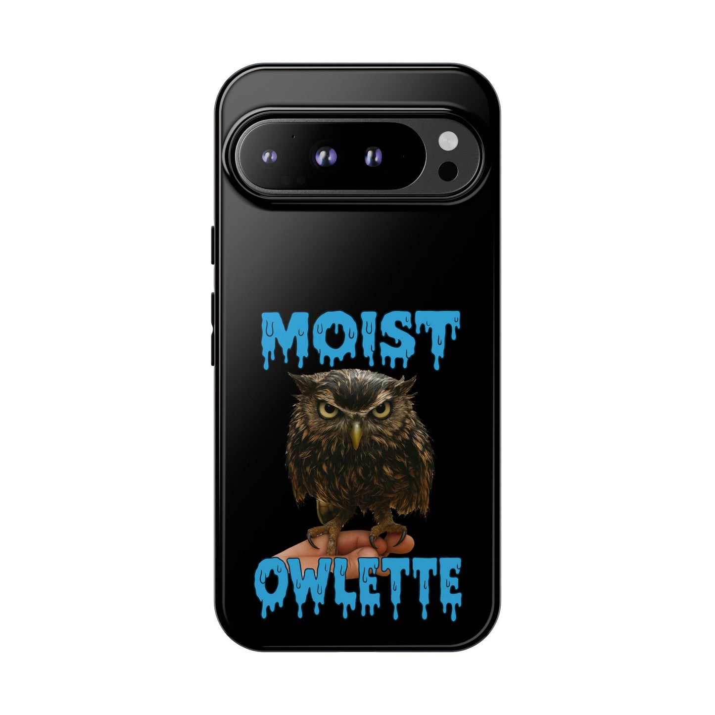 Moist Owlette Phone Case — Funny Owl Graphic Protective Case